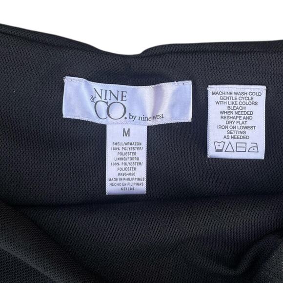 VTG Y2K mesh semi sheer black goth stretch skirt medium - Picture 5 of 6